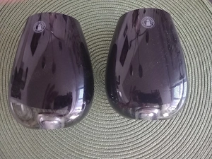 2 schöne Designer Glasvasen, dickwandig, handmade