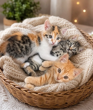 3 Kitten suchen ein liebevolles Zuhause