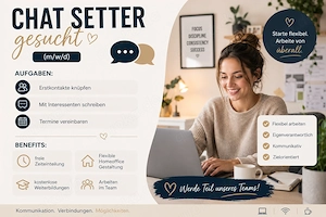 Chat Setter (m w d) im Gesundheitsbereich | Homeoffice | flexible Arbeitszeiten | auch Quereinsteige