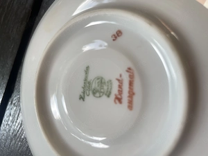 Expressotassen Vintage und Dessertteller Bild 2