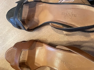 Hermes Sandalen schwarz oder braun Bild 3