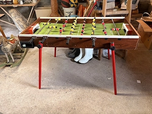 Tischkicker klappbar mit Bälle platzsparend 