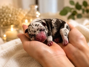 Französische Bulldoggen Welpen Fluffy & seltene Farben