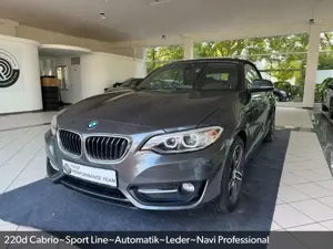 BMW 220 d Sport Line Cabrio~Automatik~Leder~Navi Pro