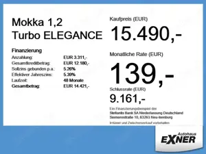 Opel Mokka 1,2 Turbo ELEGANCE LED+SHZ+Winterp.+Kam. Bild 4
