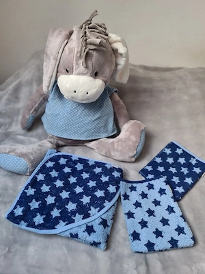 Sterntaler 3 Teiliges Kapuzen-Badetuch Set   2 Waschlappen    NEU