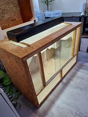 120x60x80 Osb-Terrarium mit Compact Top 90cm und Lampen Bild 2
