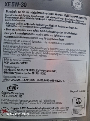 5 W 30 Motoröl 6 Liter  Bild 2