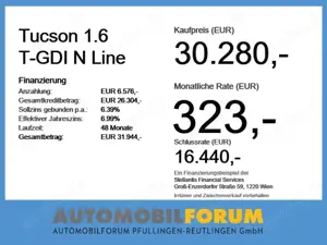 Hyundai TUCSON 1.6 T-GDI N Line ACC AUT Akustikglas Kam. Bild 4