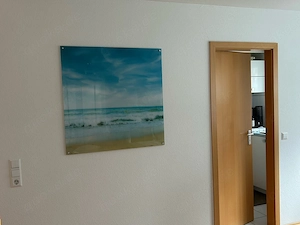 Acyrlglasbild Strandszene, Meer