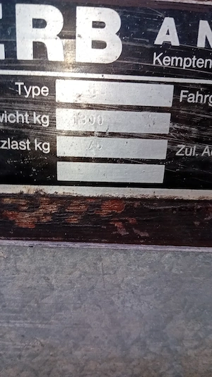 Anhänger 1300kg  bj 1994 Bild 6