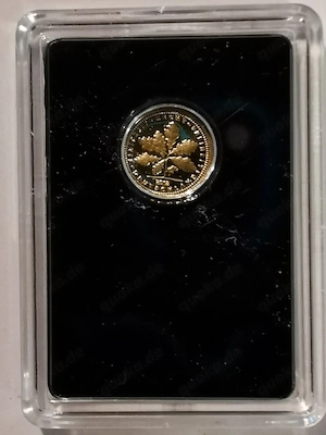 Goldmünze Berühmte Bauwerke " Neuschwanstein " 585er Gold 0,28 Gramm Bild 2