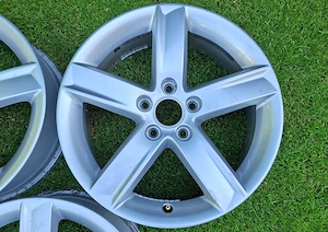 4x original AUDI, 5-Speichen Alufelgen, 7Jx17 H2 ET46, 8K0071497, gut gebraucht Bild 3