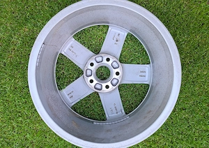 4x original AUDI, 5-Speichen Alufelgen, 7Jx17 H2 ET46, 8K0071497, gut gebraucht Bild 6