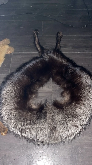 Edler Silberfuchs Echtpelz Kragen   Pelzstola
