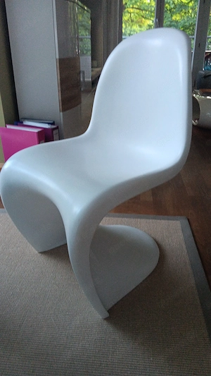 4 Designerstühle weiß, Esszimmer 