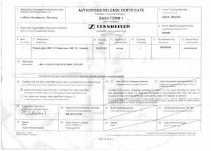 Sennheiser HME 110   Passives Piloten-Headset   Aviation Headset Bild 3