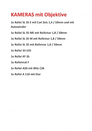 Rollei Sammlung Bild 6