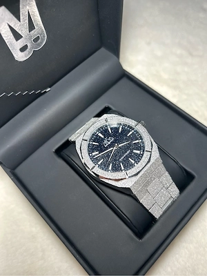 Frosted Polar BM Armband Uhr Herren polierter Edelstahl 5ATM Luxus Uhr Unisex hochwertige Box Analog