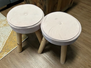 2 Kinderhocker Rosa
