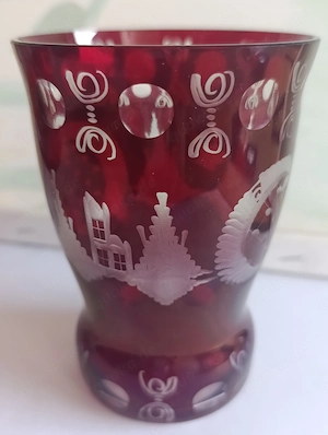 Vase mit  Cognacschwenk Brandyglas Bild 5