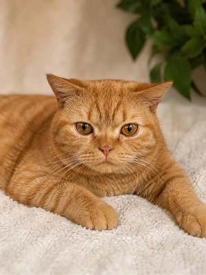 Britisch Kurzhaar Kater in Rot sucht liebevolles Zuhause