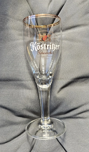 6x Köstritzer Schwarzbier 0,3L Gläs mit Goldrand