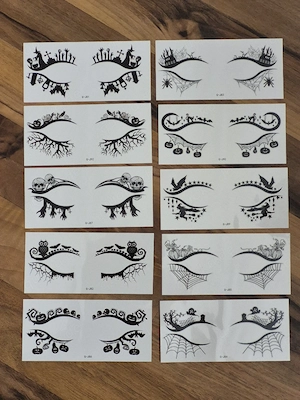   NEU  10 Stück-Augen Sticker