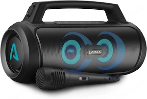 LAMAX PartyGo1 Lautsprecher Bluetooth Box Mikrofon Schwarz Neu