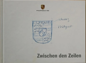 ORIGINAL Porsche "Zwischen den Zeilen", Broschüre   Katalog    Hardcover, 1a Zustand