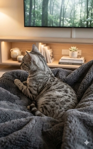 Bengal Katze mit Kitten