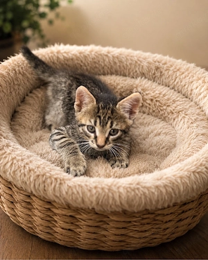 Kater 8 Wochen jung sucht sein 5    Zuhause 