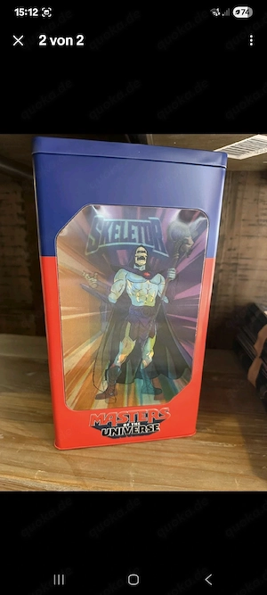 Masters Of The UNIVERSE SKELETOR He -Man Dose Popcorn Metall