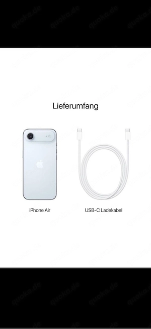 iPhone 17 Air sky blue 256gb Versigelte Neuware ! Bild 2