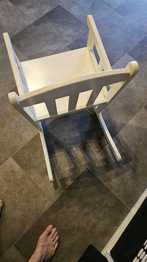 kinder schaukel stuhl weiss Bild 4