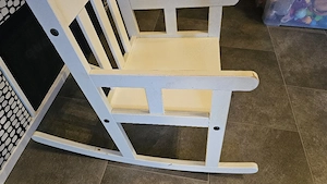 kinder schaukel stuhl weiss Bild 2
