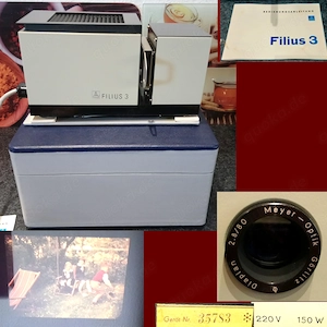 Filius 3 Diaprojektor DDR Pentacon Meyer Optik funktioniert
