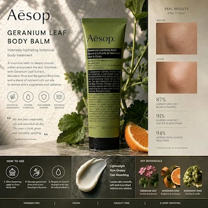 Aesop Geranienblatt-Körperbalsam 100 ml