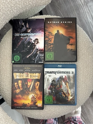 dvd und blueray filme wie batman, transformers, die bestimmung & fluch der karibik