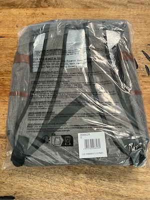 Rucksack 6 tlg. Set Grau Braun Bild 3