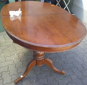 Ovaler Wohnzimmertisch ausziehbar Bild 2