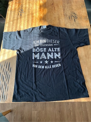 Böser alter Mann shirt Schwarz XXL