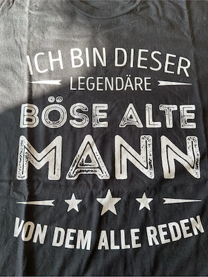 Böser alter Mann shirt Schwarz XXL Bild 4