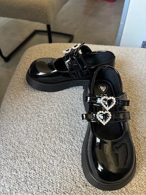 Lackschuhe Mädchen Gr. 27 Schwarz Bild 3