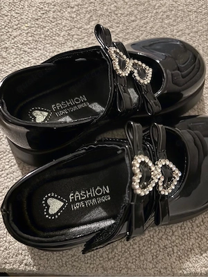 Lackschuhe Mädchen Gr. 27 Schwarz Bild 5