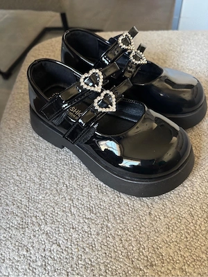 Lackschuhe Mädchen Gr. 27 Schwarz Bild 7