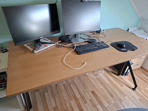 Schreibtisch elektrisch höhenverstellbar Bild 2
