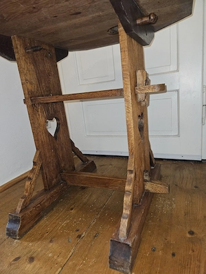 Antik! Bauerntisch alpenländisch Schonentisch Zillertaler Tisch 8 eckig TOP! Bild 8