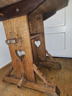 Antik! Bauerntisch alpenländisch Schonentisch Zillertaler Tisch 8 eckig TOP! Bild 5