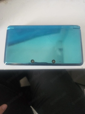 Nintendo 3DS Aqua Blue + Spielepaket inkl. Ladegerät, Stift & Speicherkarte